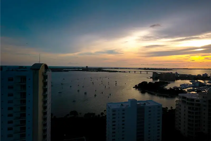 Epoch Sarasota view of sunset