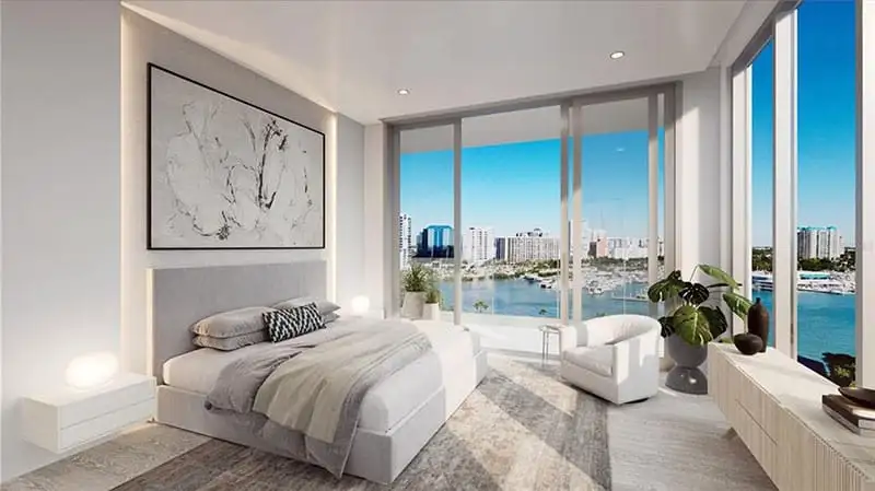 Peninsula Sarasota master bedroom view