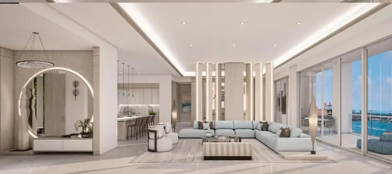 Ritz-Carlton Residences Sarasota Bay Penthouse H Living Room