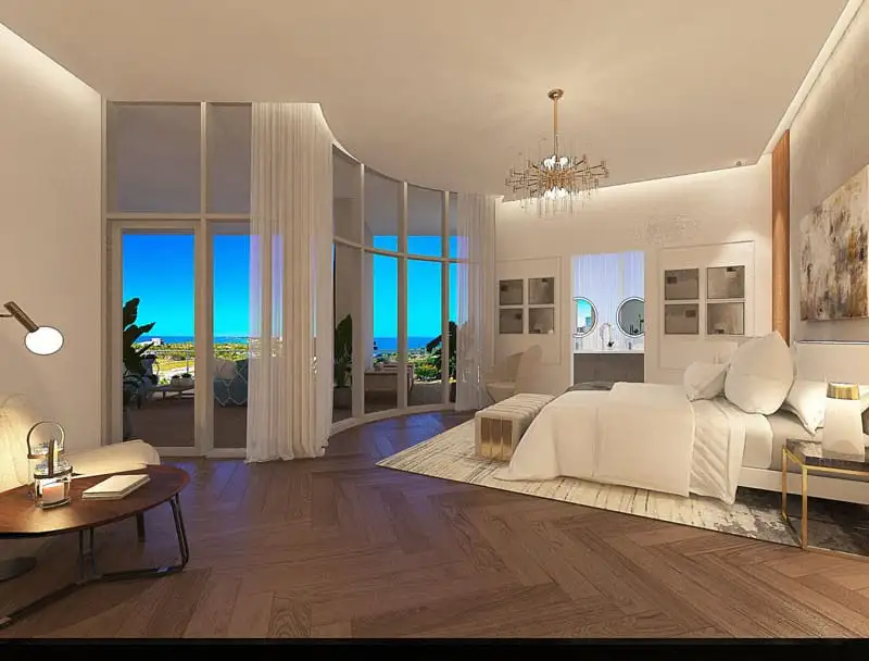 The Beacon Sarasota master bedroom