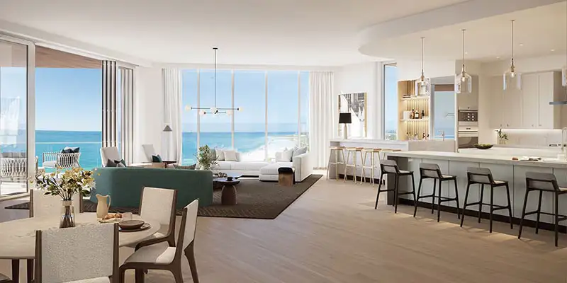 Rosewood Residences Lido Key great room