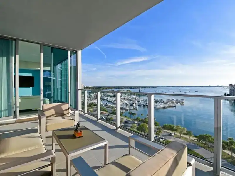 The Vue Sarasota balcony