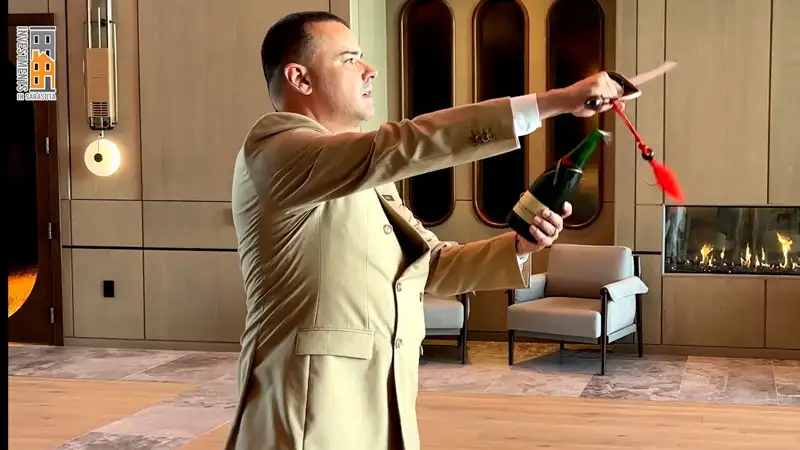 St Regis Champagne Sabrage Ritual